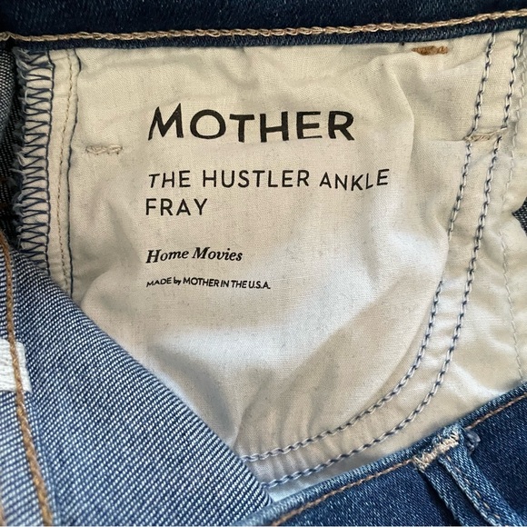 Mother Denim The Hustler Ankle Fray Home Movies Women’s Size 26 Style 1117-686 - Picture 3 of 8